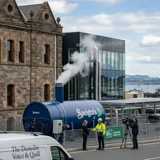 Speight's Brewery's new electric boiler, a major investment in reducing carbon emissions.