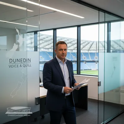 Paul Doorn, chief executive of Dunedin Venues Management Ltd, pictured in a modern office setting.