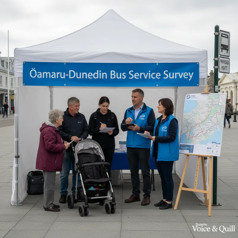 A news news photograph from The Dunedin Voice & Quill