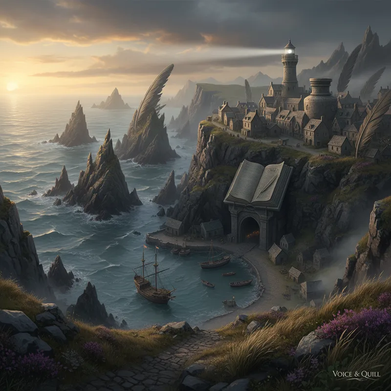Realistic photograph of the Dunedin Voice & Quill region's natural landscape under professional news photography standards.