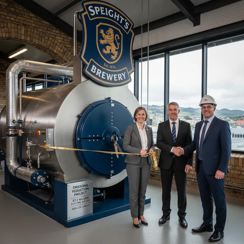 Speight's Brewery's new electric boiler, a $7.2 million investment in sustainability.